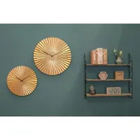 Famanu - Ø40cm – rond – staal – wandklok modern woonkamer – wandklokken