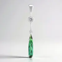 Cavill - Zilveren Hanger 925 Sterling Zilver - Indigoliet Peervorm 0,63 ct - Cambodjaanse Zirkoon 0,15 ct - Edelstenen Sieraad