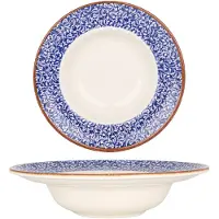 By Bone Pastabord edera cobalt porselein 27 cm (500cc) set van 2