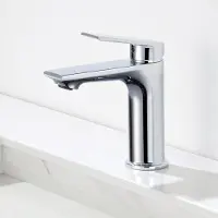 CECIPA MAX Wastafelkraan - Badkamerkraan - Keukenkraan - RVS - Opbouw - Wastafelmengkraan - Warm en Koud - Waterbesparende Perlator - Chroom
