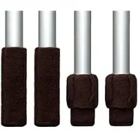 Famanu – Elastische manchet standaard - omtrek 10–13 cm - duurzame vloerbescherming voor meubelpoten - flexibel en antislip - bruin