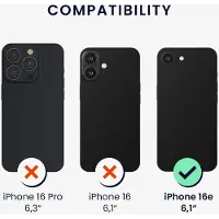 Kwmobile back cover voor smartphone - geschikt voor Apple iPhone 17e / iPhone 16e - 1x beschermhoesje van kunststof - In rabarber rood
