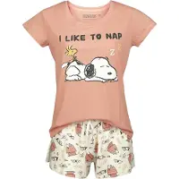 Peanuts Pyjama - I Like to Nap - S tot 3XL - voor Vrouwen - meerkleurig - Maat XXL