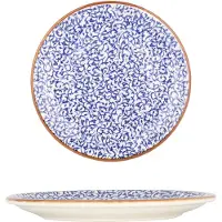 By Bone Dessertbord edera cobalt porselein 15 cm set van 6