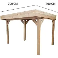 Buitengewoon Boet Veranda Overkapping Marcel 74, 700 cm x 400 cm