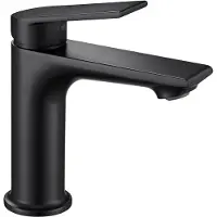 CECIPA MAX Wastafelkraan - Badkamerkraan Zwart - Keukenkraan - Toiletkraan - RVS - Wastafelmengkraan - Warm en Koud - Waterbesparende - Zwart