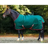 Horseware Original Turnout Lite 0g - Groen/Rood - 84 inch / 160-213 cm