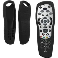 Kwmobile hoes geschikt voor Sky Plus HD / SKY+ HD - Siliconen anti-slip hoes voor afstandsbediening in zwart