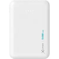 XLayer - Powerbank – 10.000 mAh – Compact – USB-C en Micro-USB – Wit