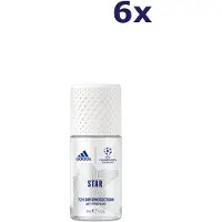 Adidas 6x Roll On deodorant For Men Star champions league 50 ml