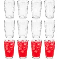 Bormioli Rocco Drinkglazen Diamonds - 12x stuks - transparant - 470 ml - glas - 8 x 14 cm