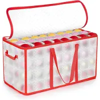 Famanu - Opbergdoos kerstballen, 128 delen, organizer, opbergdoos, tas, kerstballen, XL, organizer, kerstdecoratie