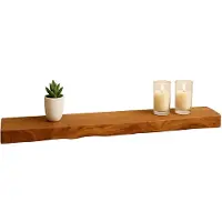 Lizzely Garden & Living Wandplank Inge industrieel lengte 120cm acacia hout muurdecoratie