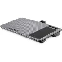 Famanu - Notebookkussen met muismat en telefoonhouder – geschikt tot 17 inch – design – grijs