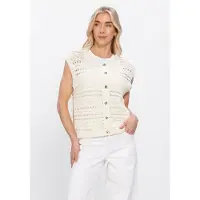 Notre-V Dames Truien & Vesten Nv-hettina - Creme - Maat L