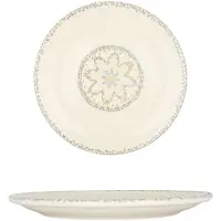 By Bone Dessertbord tessera porselein 15 cm set van 6