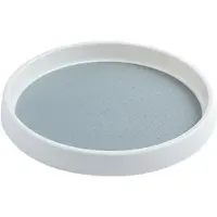 Markenlos Draaibare plank 30 cm, wit/grijs - 360 graden, kruidenrek voor de keuken