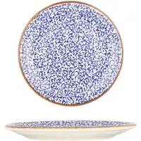 By Bone Dessertbord edera cobalt porselein 19 cm set van 6