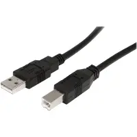 StarTech.com .com USB2HAB30AC, 9 meter, USB A, USB B, USB 2.0, 0,48 Gbit/s, zwart