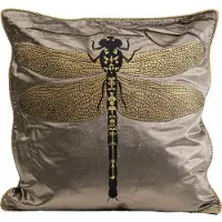 Kare design Kussen libelle bruin 40x40cm