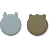 Liewood - Siliconen borden Gordon mr bear blue fog khaki mix