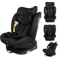 Cabino Solero Autostoel i-Size – Groep 0/1/2/3 – 40 tot 150 cm – Gordelbevestiging - Met Zitverkleiner – Zwart