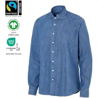 Cottover 141046 Overhemden Denim Slim Fit | Maat: 48