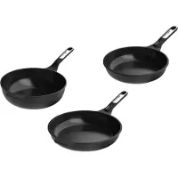 Berghoff Phantom Pannenset – Braadpan Ø 24 cm – Braadpan Ø 28 cm – Wokpan Ø 28 cm – Keramische Antiaanbaklaag – PFAS-vrij – Met Aluminium Deksel – Alle Kookplaten, Inclusief Inductie - - PFAS-vrij
