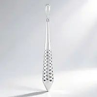 Cavill - Lange Zilveren Hanger - 925 Sterling Zilver Geplatineerd - Moderne Filigraan Geometrische Sieraden voor Dames - Elegant & Duurzaam