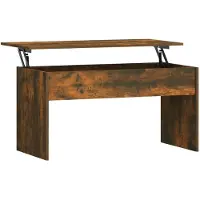 vidaXL Salontafel 102x50,5x52,5 cm bewerkt hout gerookt eikenkleurig