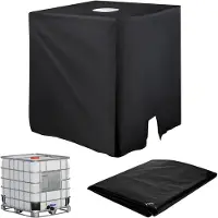 Famanu - IBC tankafdekking 1000L anti-UV beschermhoes zwart