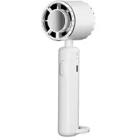 VHV -Draagbare Handventilator - Premium Turboventilator met 100 Snelheden en LED Display - USB Oplaadbare Mini Ventilator met Carabijnhaak voor Festival, Kamperen en Kantoor - Wit