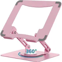 Famanu - Verticale aluminium laptopdock verstelbaar zilver