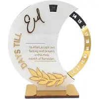 Famanu – Ramadan-kalender -aftellen -draaibare Eid Mubarak-kalender -30 dagen aftellen -Eid Mubarak-adventskalender -acrylkalender -doe-het-zelf