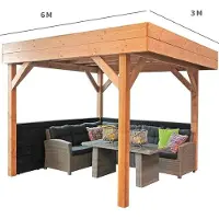 Buitengewoon Boet Veranda Overkapping Buitenkans 63, 600 cm x 300 cm
