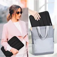 Famanu - Puffy laptophoes 14 inch met 4-laags bescherming en waterafstotend materiaal, draagbare sleeve compatibel met laptop Air 15 en andere notebooks