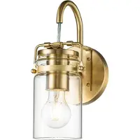 Kichler LED Wandlamp Brinley | 1X E27 Max 60W | Brushed Brass