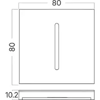 BES LED LED Trapspot - Brinton Stairflex 3 - Inbouw Trapverlichting Vierkant Zilver - 2W 200lm - Natuurlijk Wit 4000K