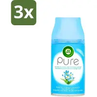 Air Wick 3 x Freshmatic - Luchtverfrisser Navulling - Pure Lentedauw - 250ml - Luchtverfrisser - Lentedauw - Natuurlijke Geur - Geurverspreider - Geurneutralisatie