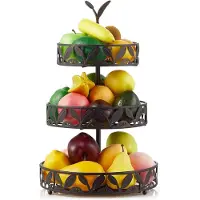 Famanu – Fruitmand 3 etages afneembaar – fruitschaalhouder voor keuken en eettafel