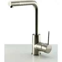 Ausmann Lavea kitchen tap stainless steel with swivel spout and swivel aerator 1208957160