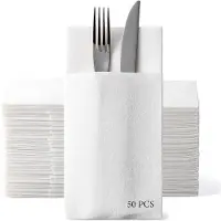 Famanu - Servetten – 100 stuks 43x30 cm – Linnenlook – Voor Bruiloft, Feest of Horeca