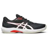 Asics Heren Sneakers Game FF Clay/OC zwart (46), Plat, Veters, Casual, Sportief, Tennis/padels, Meerdere sporten, Mesh 1041A490