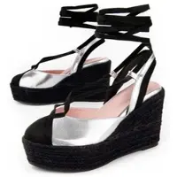 Montevita Espadrilles Met Een Sleehak Balenci6 Zilver