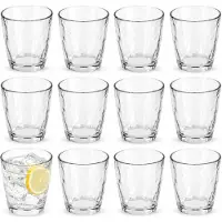 Bormioli Rocco Drinkglazen Diamonds - 12x stuks - transparant - 380 ml - glas