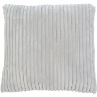 Famanu – Corduroy ribfluweel look kussenhoezen set van 2 (50x50 cm) – knuffelzacht – zilver/grijs – sierkussenhoezen