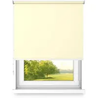 Fart Produkt time4blinds Rolgordijnen Verduisteringsrolgordijn Vrijhangend rolgordijn zonder cassettemuur of plafondmontage UV-bescherming Thermische eigenschappen Solide 160x100 cm Vanille - links