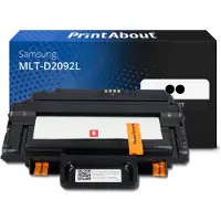 PrintAbout Huismerk Samsung MLT-D2092L (SV003A) Toner 2x Zwart Hoge capaciteit - Multipack