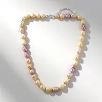 Cavill - Zilveren Halsketting - 925 Sterling Zilver - Zoetwaterparels Druppelvorm - Fancy Slijpsel - Luxe Handgemaakt - Verstelbaar 45,5-50,5cm