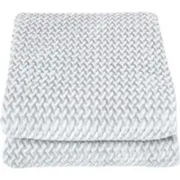 Homescapes Mora fluwelen jacquarddeken - grijze sprei, 130 x 160 cm
